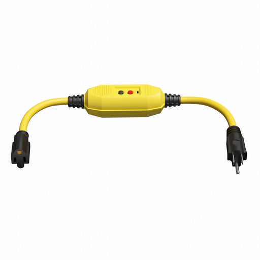 GFCI Yellow 2-1/2 ft 1 Outlet 12 AWG