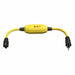 GFCI Yellow 2-1/2 ft 1 Outlet 12 AWG