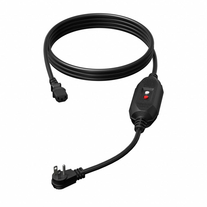 GFCI Black 10 ft 1 Outlet 16 AWG