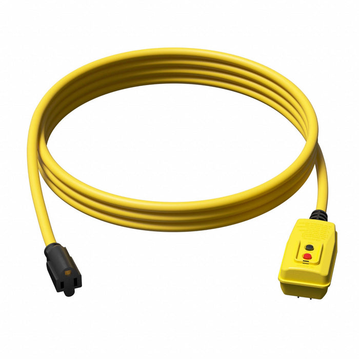 GFCI Yellow 25 ft 1 Outlet 12 AWG