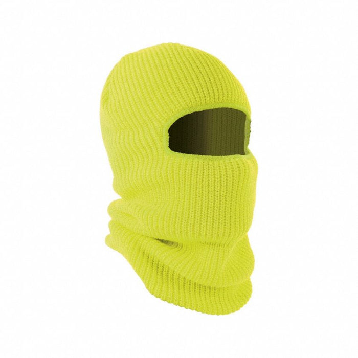 Balaclava Lime 2 Layer Rib Knit