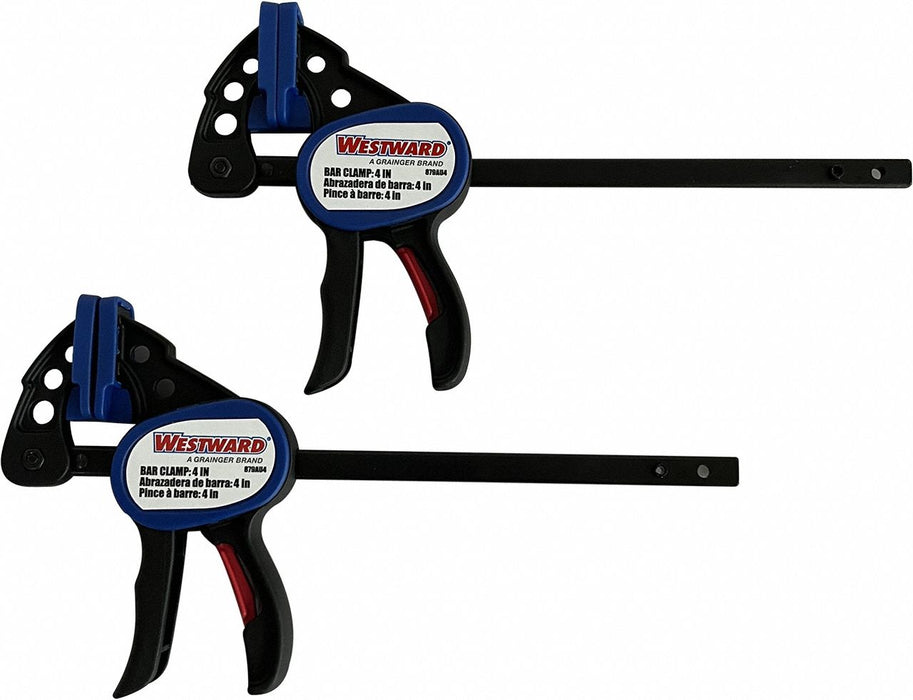 Bar Clamp 35 lb Force 4 in Capac. PK2