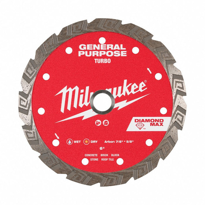 DiamondSawBlade Diam 6 Arbor 7/8 