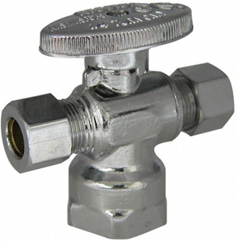 Water Supply Stop Brass 1/4-Turn 1/2 
