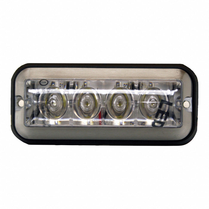 Strobe Light Ambr LED Rectangular 12-36V
