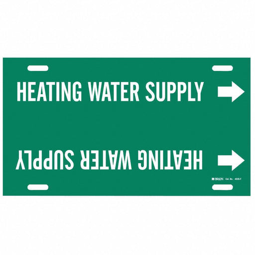 Pipe Mrkr Heating Watr Sply 8in H 16in W