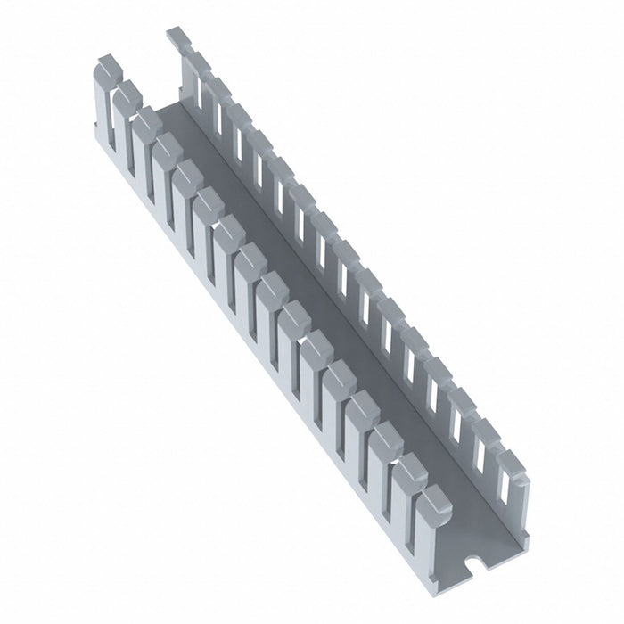 Wire Duct Narrow Slot Gray 1.26W x 1.5D