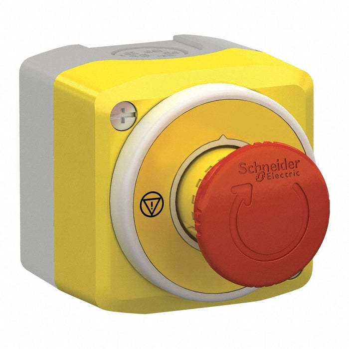 CntrlStation FeedThru Button Rd 1Light