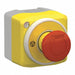CntrlStation FeedThru Button Rd 1Light