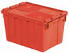 E3369 AttachedLidTote 21.75inL 15.25inW Red