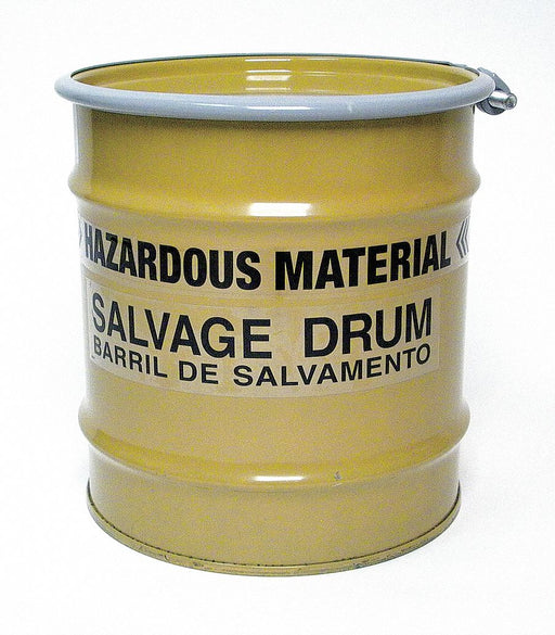 Salvage Drum Steel 16 in H Yellow