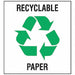 Recycle Label 10 in x 10 in Vinyl PK5