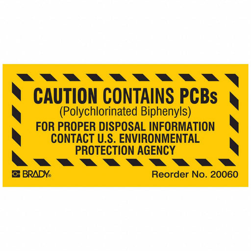 Chemical Label Polyester 2 in W PK100