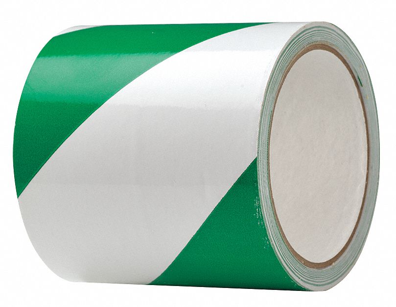 E7742 Floor Tape Green/White 4 inx54 ft Roll
