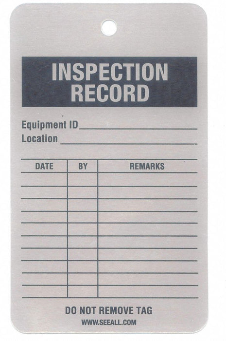 Tag White Aluminum 4-1/4inH 3inW PK25