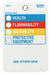 Tag 5 in H 3-1/4 in W Polyester PK25