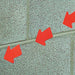 Floor Tape Red 3 inx3 ft Arrow PK50