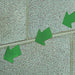 Floor Tape Green 4 inx4 ft Arrow PK50
