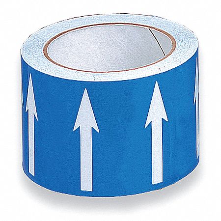 Arrow Tape Blue 4in W 54ft Roll L