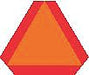 Vehicle Placard Slow Moving Vehcle Sign