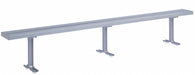 Locker Room Bench 10ft Wide Silver