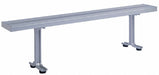 Locker Room Bench 6ft Wide Silver