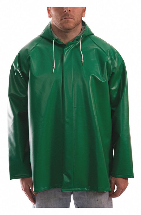 E8676 Flame Resistant Rain Jacket Green S