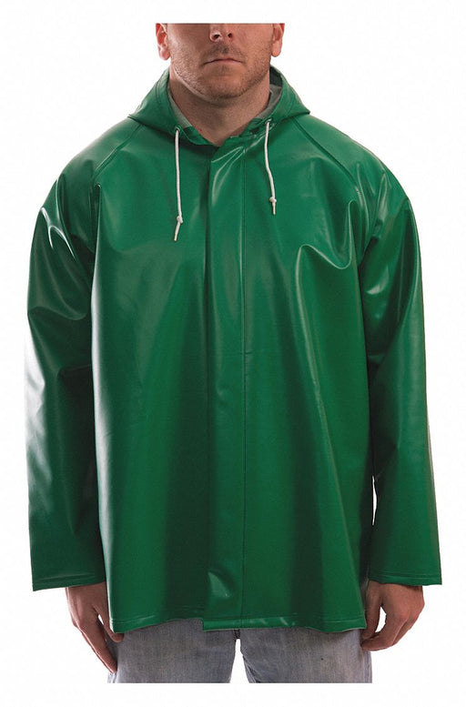 E8676 Flame Resistant Rain Jacket Green S