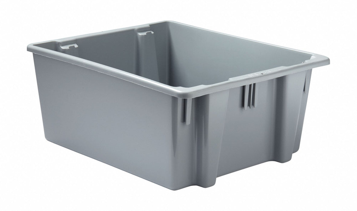 Stack and Nest Ctr Gray Solid Plastic