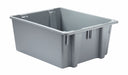 Stack and Nest Ctr Gray Solid Plastic