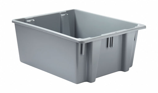 Stack and Nest Ctr Gray Solid Plastic