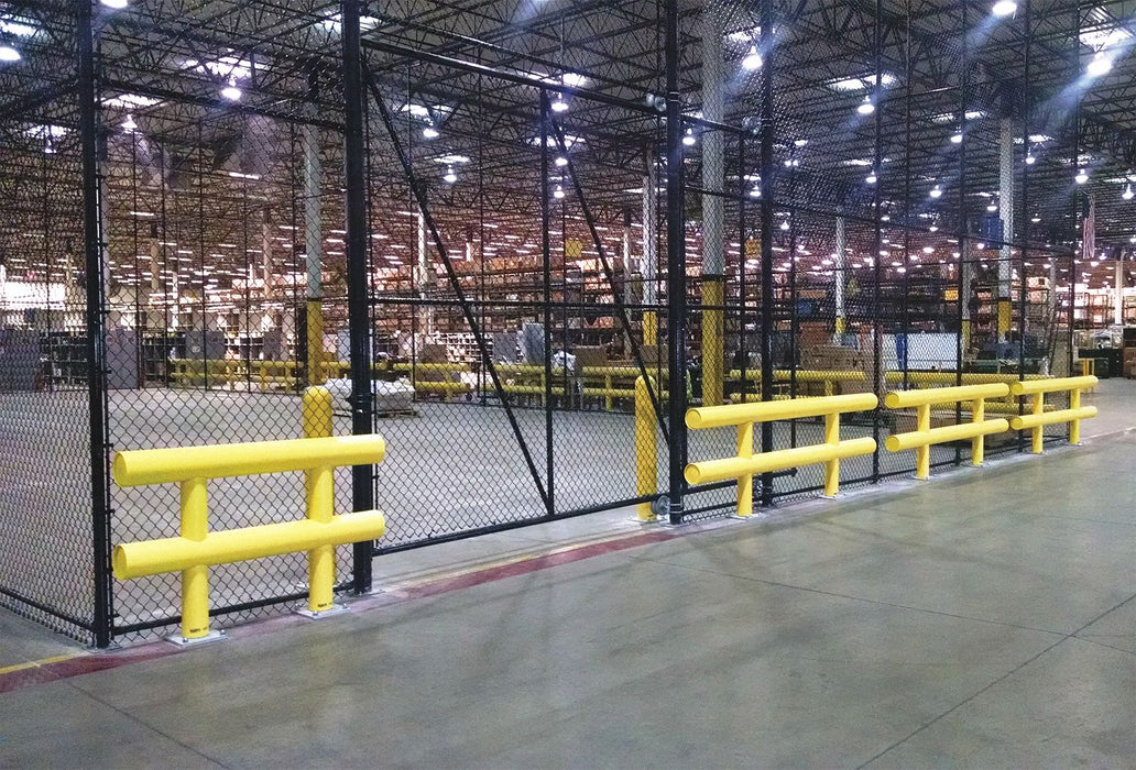M9533 Guard Rail System Yellow 42 in H Steel