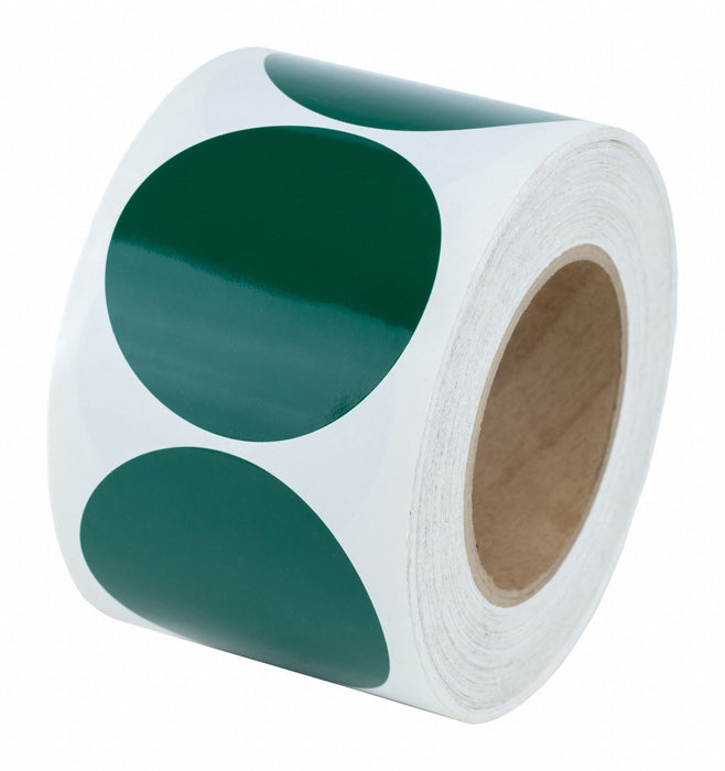 Floor Tape Green 3 inx3 in Circle PK500