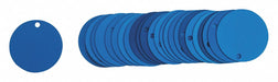 Blank Tag Aluminum 2in W Blue PK25