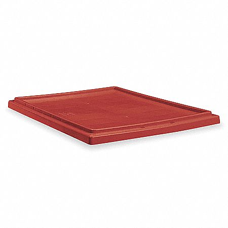 E9219 Lid 19.5 in W Plastic Red