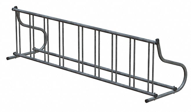 Bike Rack Silver Color 9 Cap. 32 W