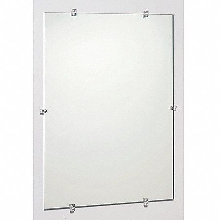 Frameless Mirror 18 in W 12 in H