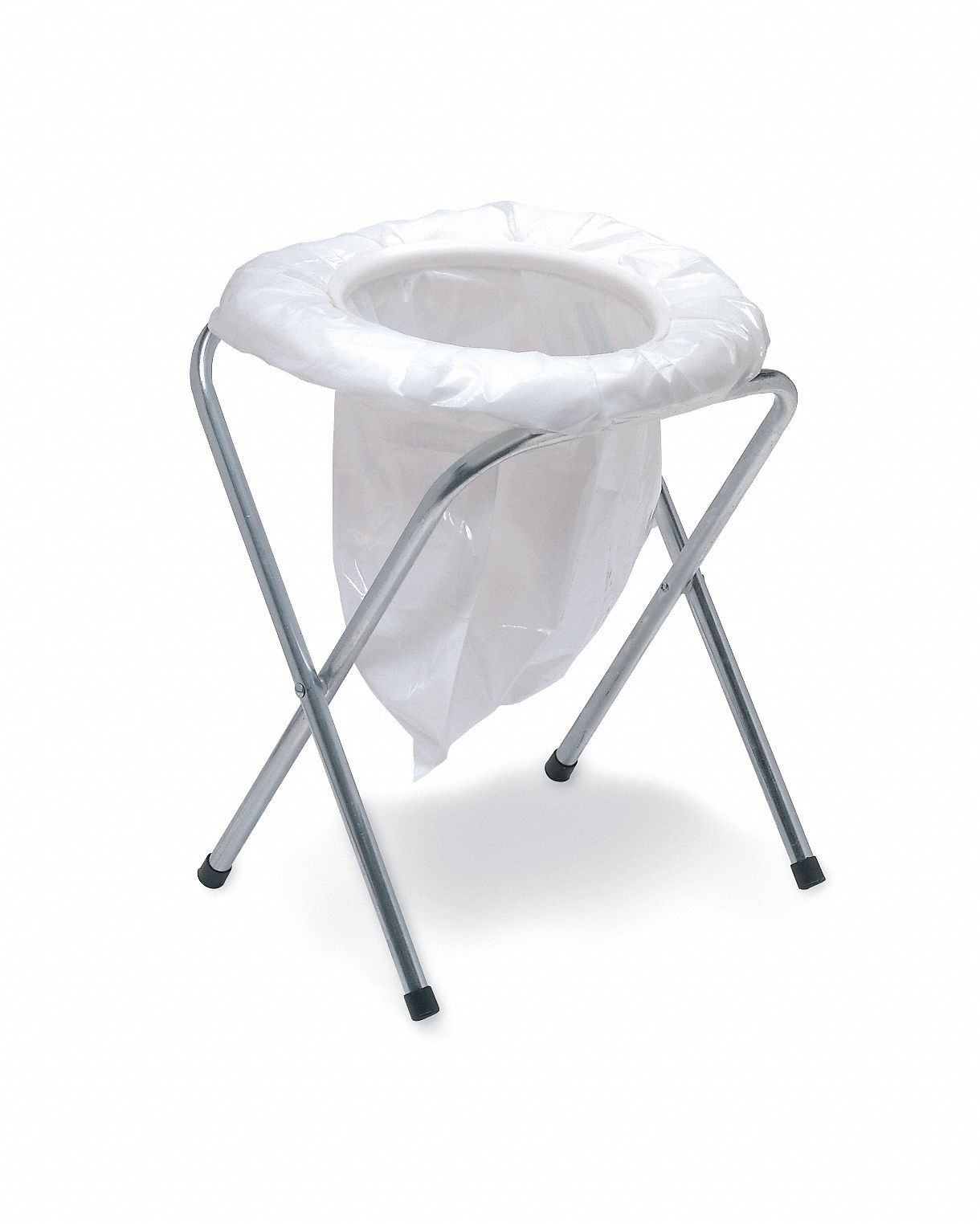 Portable Toilet 14 in L 14 in W White