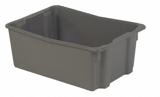 Stk and Nest Ctr Gray Solid Polyethylene
