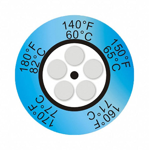 Temp Indicator Dot Blue 10PK