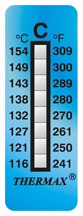 Temp Indicator Strip Blue 10PK