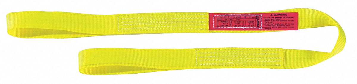 F1210 Web Sling Flat Eye 4 ft L 4 800 lb Cap.