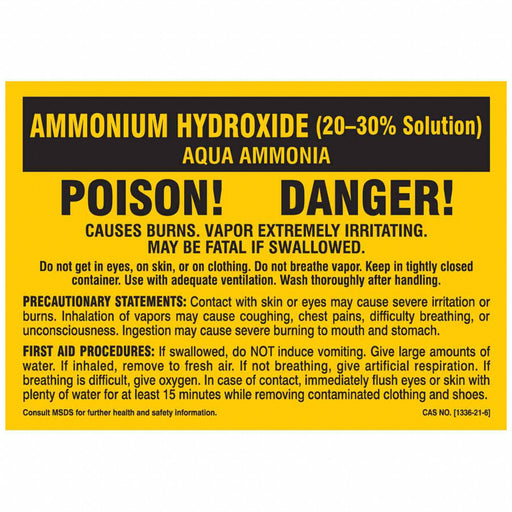 Chemical Label Polyester PK25