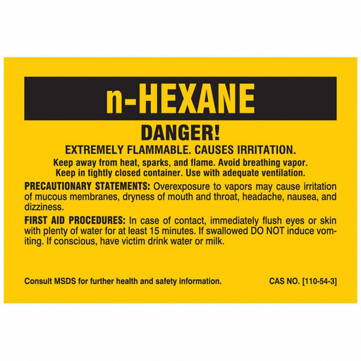 Chemical Label Self-Adhesive PK25