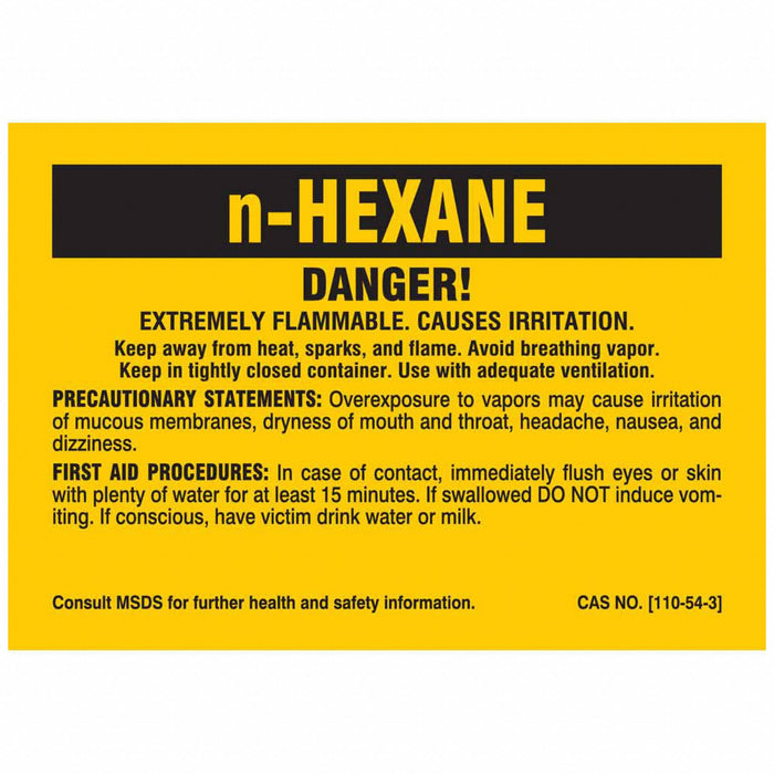 Chemical Label Self-Adhesive PK25