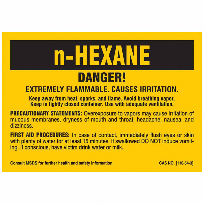 NFPALabel 3-1/2inH 5inW Polyester PK25