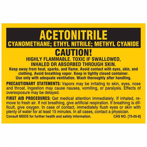 Chemical Label Self-Adhesive PK25
