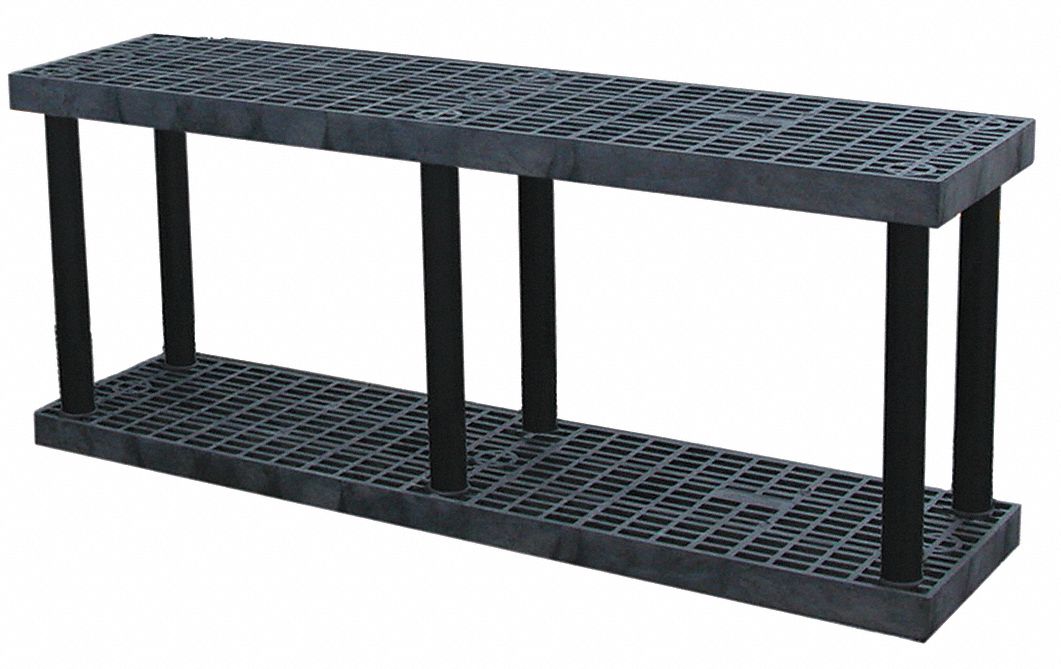 Plastic Shlvng Open Starter 48 H 2 Shelf