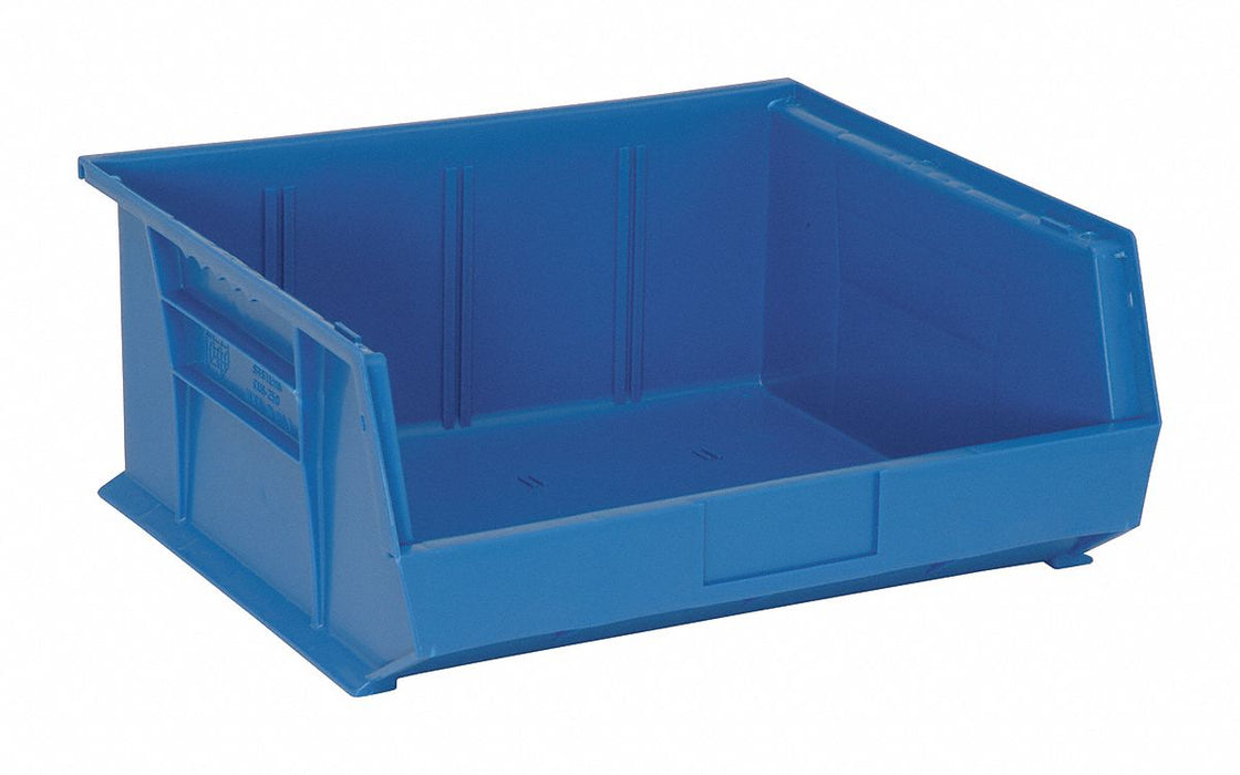 F0607 Hang and Stack Bin Blue PP 7 in