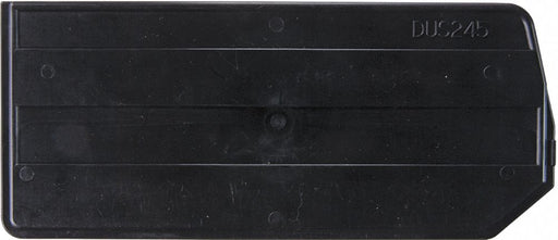 BinDivider 10inL Plastic Black PK6